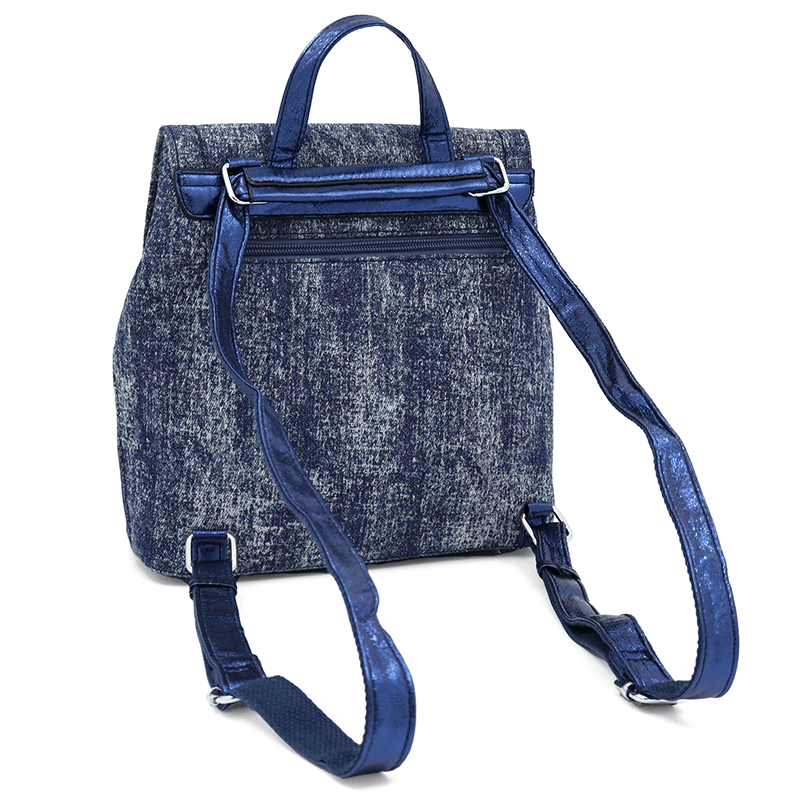 2 az 1-ben - Denim Deni hátizsák és táska - sötétkék