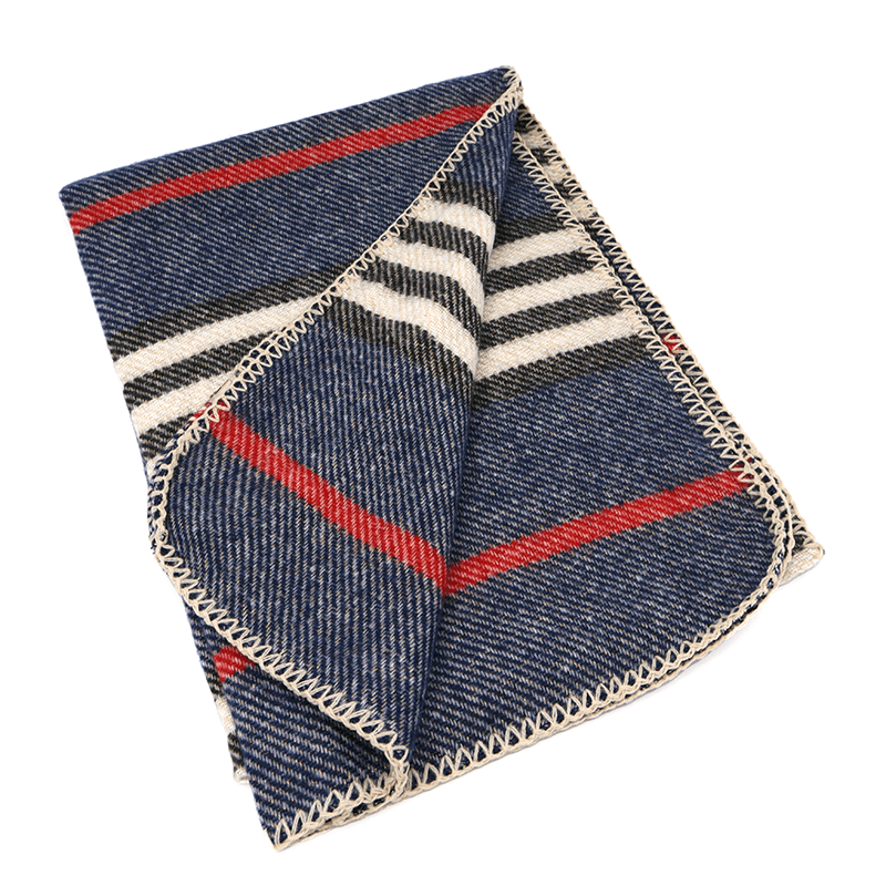 Színes női sál - sötétkék