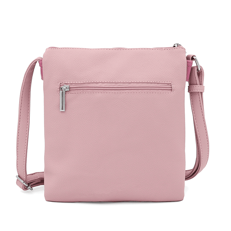 Kényelmes válltáska 3 rekesszel Neli - rózsaszín / fukszia