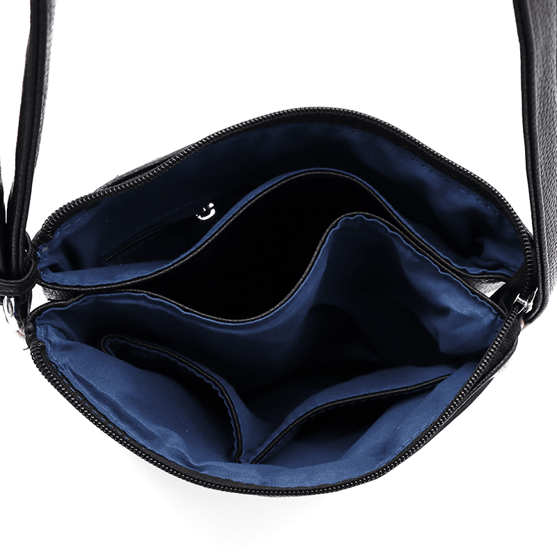 Kényelmes válltáska 3 rekesszel Neli - fekete / bézs