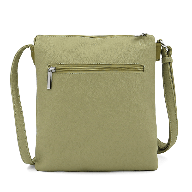 Kényelmes válltáska 3 rekesszel Neli - zöld / sötétzöld