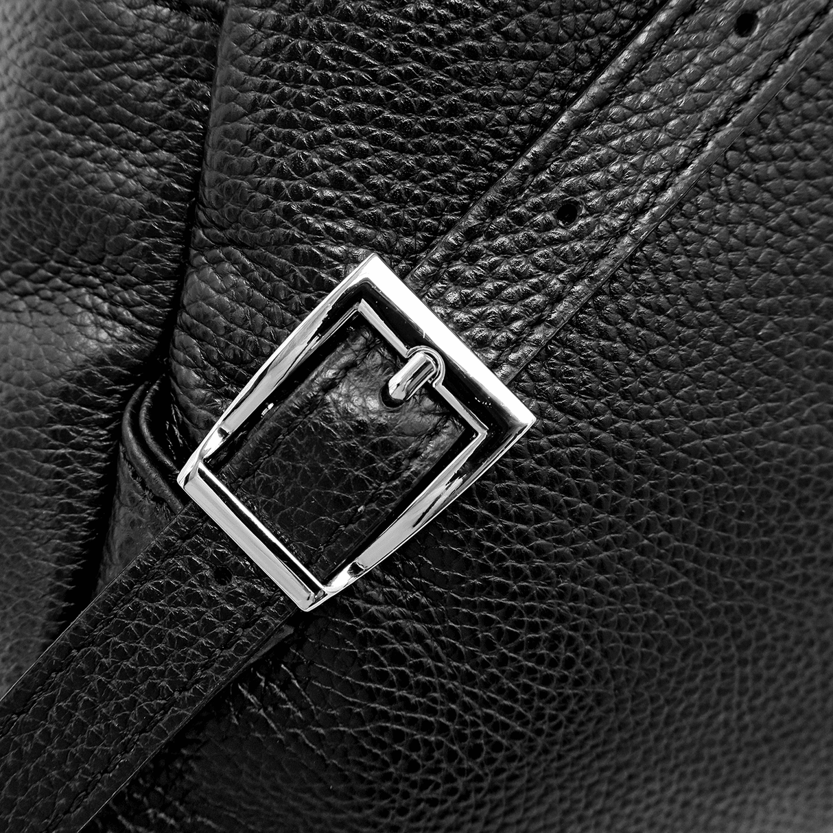 Neda természetes bőr hátizsák - fekete