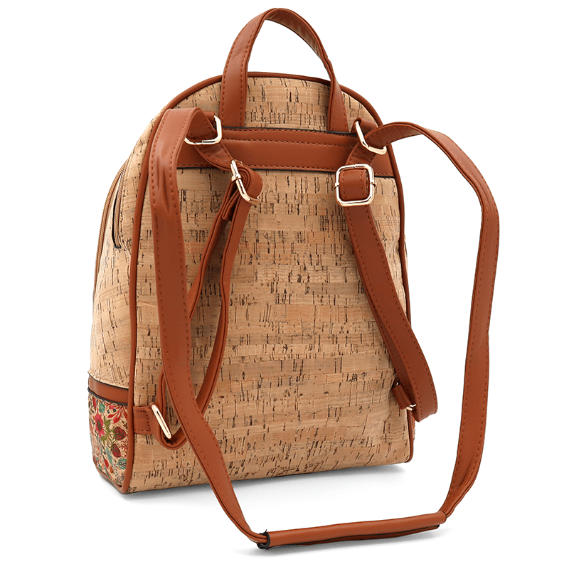 Női koriás hátizsák Madeline nyomtatással - erdei virágok