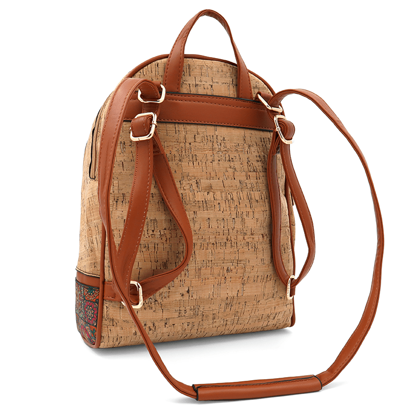 Női kőzöld hátizsák Madeline - virágmandala