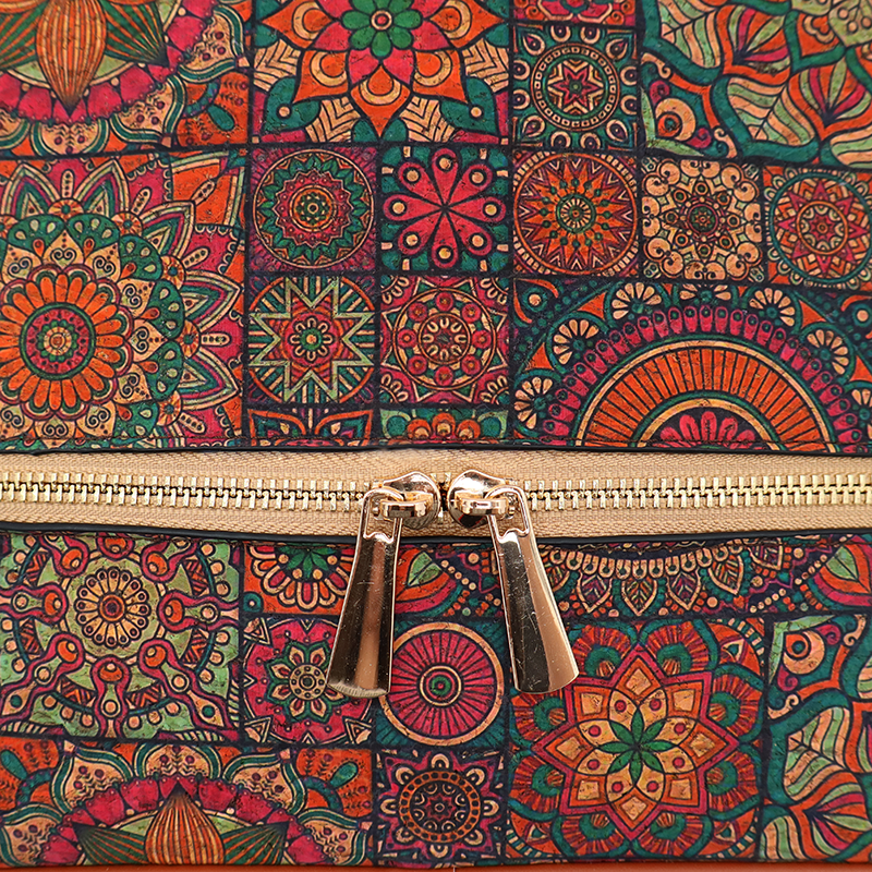 Női kőzöld hátizsák Madeline - virágmandala