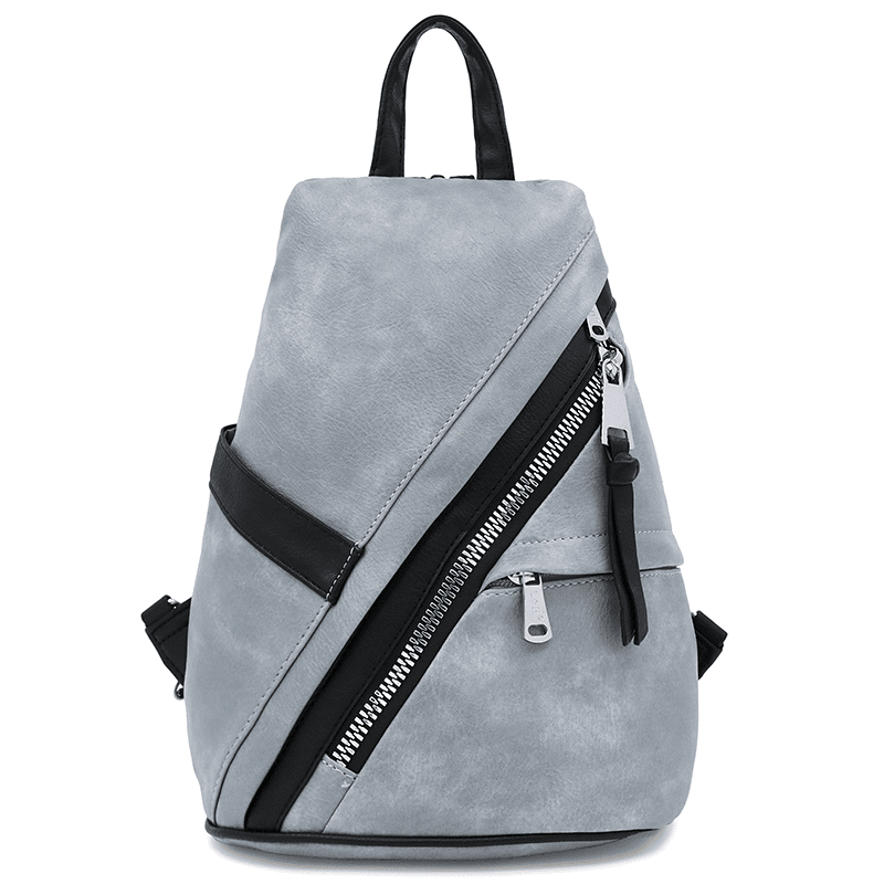 Modern női hátizsák sok zsebbel Rita - világoskék