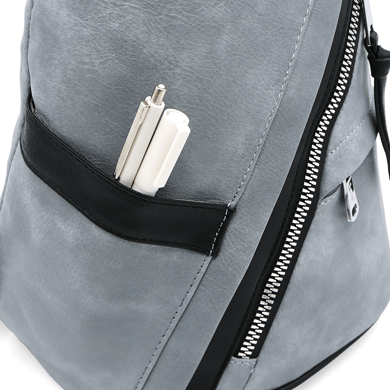 Modern női hátizsák sok zsebbel Rita - világoskék