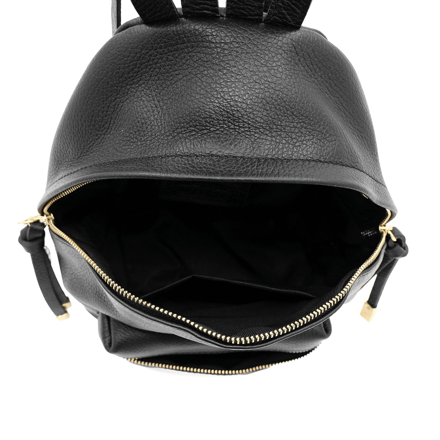 Női hátizsák természetes bőrből Aida - fekete