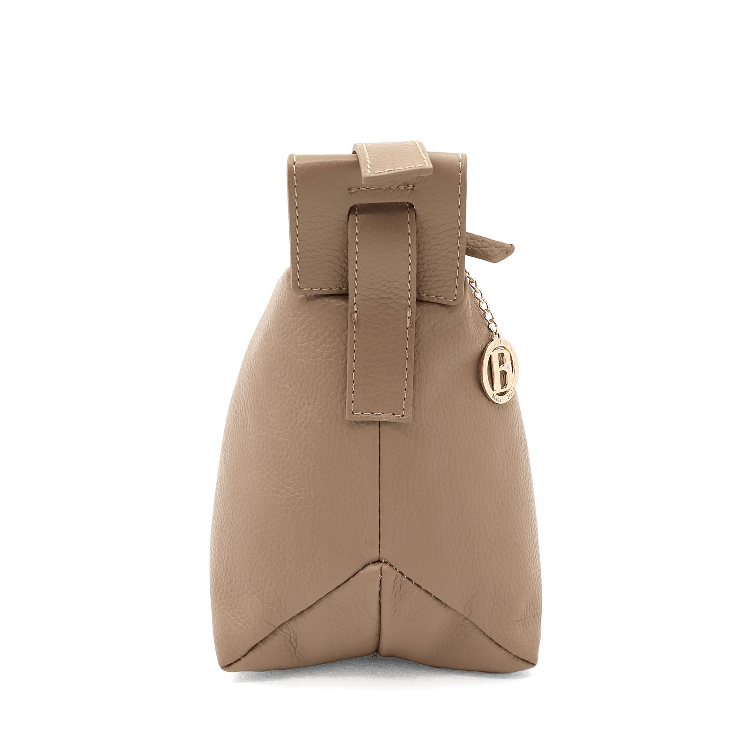 Női válltáska természetes bőrből Velia - világosbarna