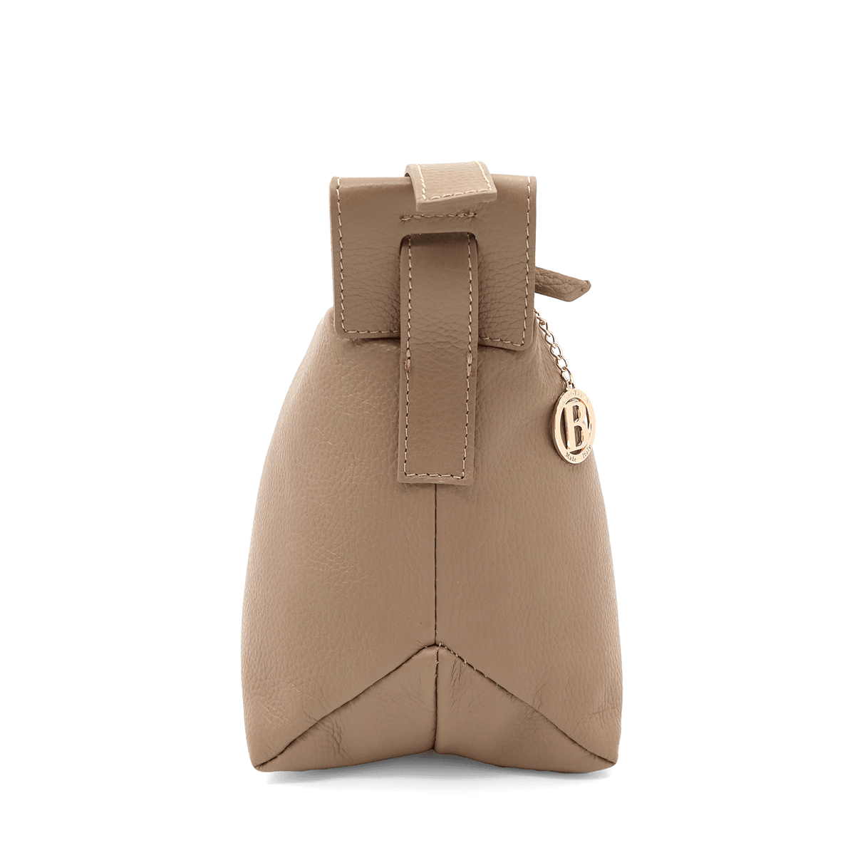 Női válltáska természetes bőrből Velia - világosbarna