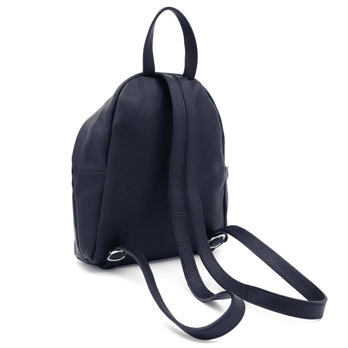 Női hátizsák természetes bőrből Aida - sötétkék