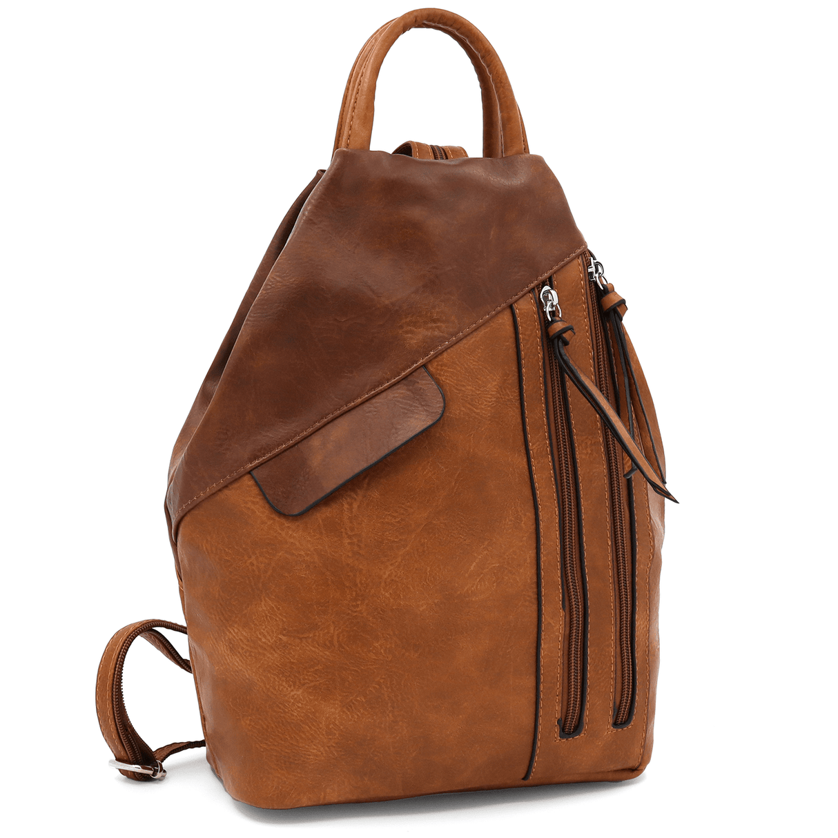Női hátizsák titkos záródással Katalina - cserépbarna
