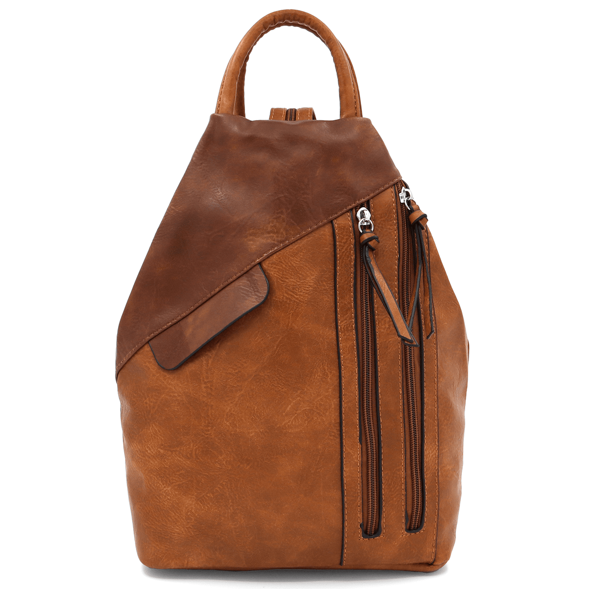 Női hátizsák titkos záródással Katalina - cserépbarna