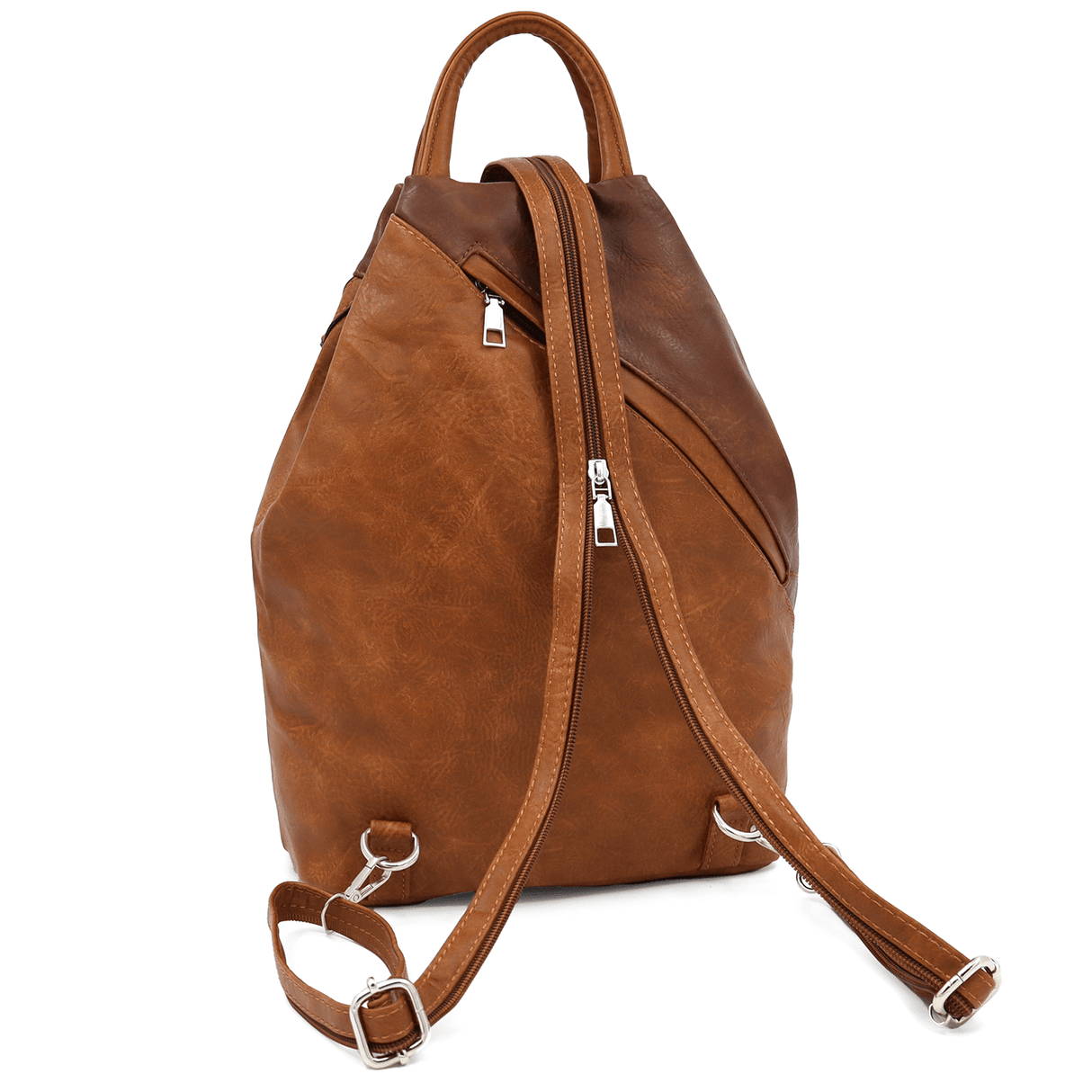 Női hátizsák titkos záródással Katalina - cserépbarna