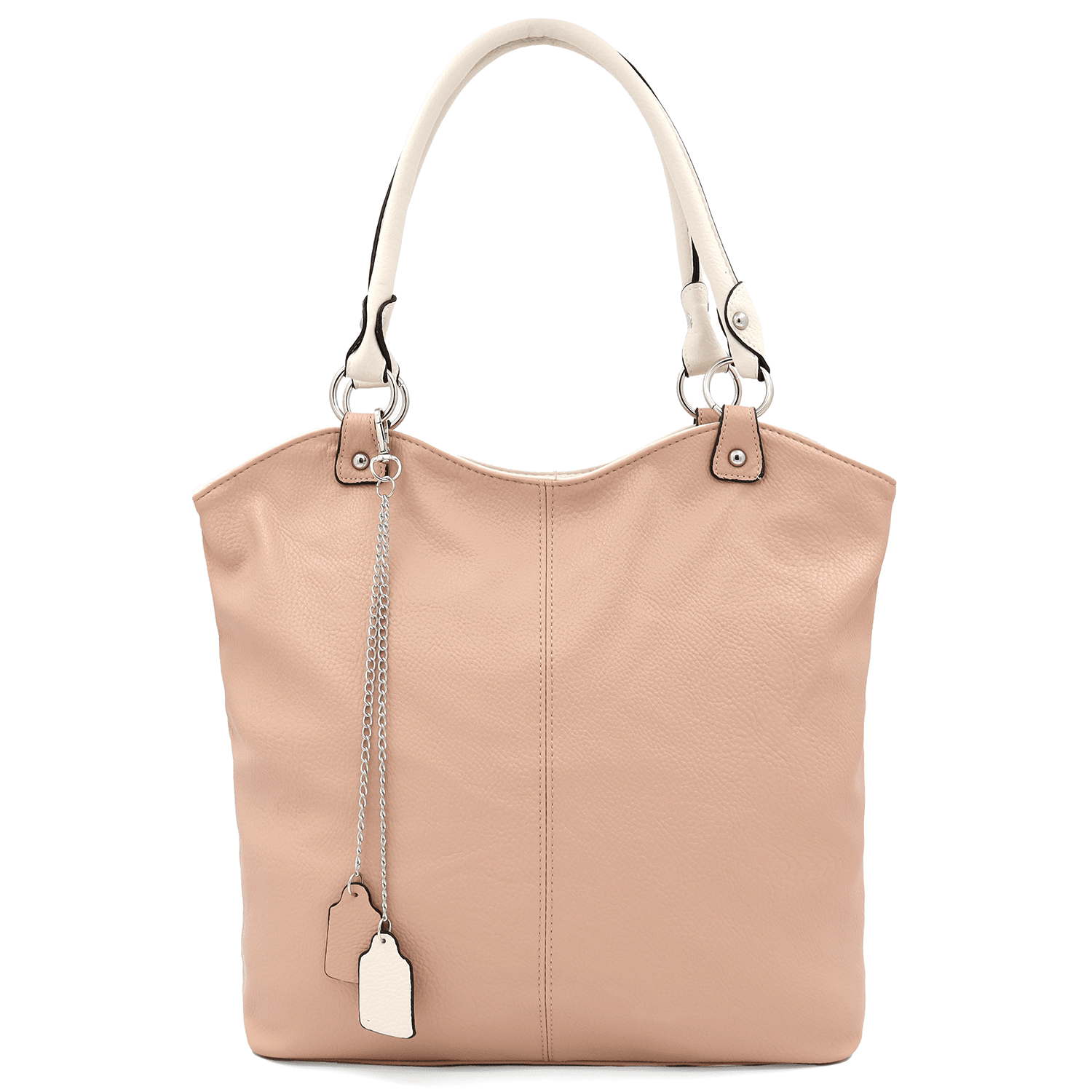 Zsák fazonú nagy női táska – rózsaszín