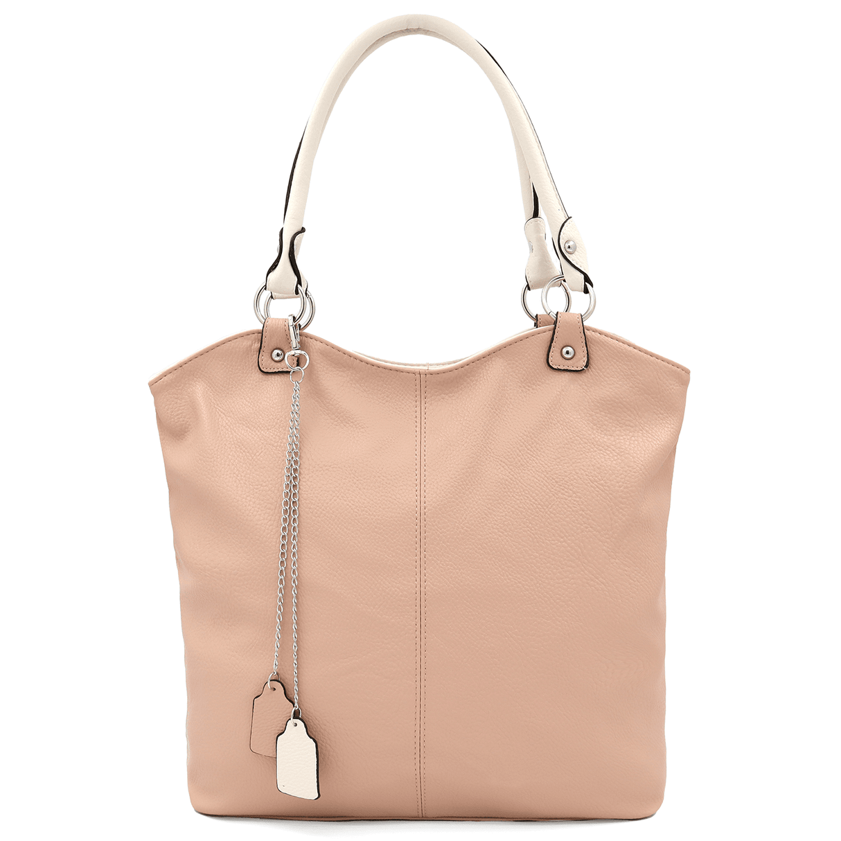 Zsák fazonú nagy női táska – rózsaszín