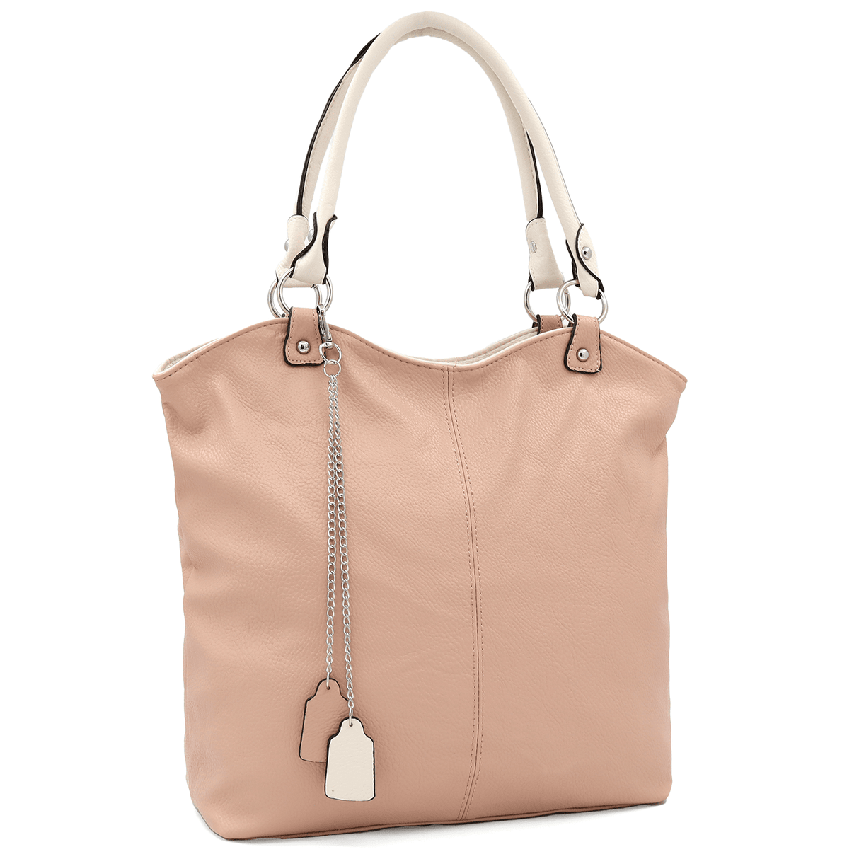 Zsák fazonú nagy női táska – rózsaszín