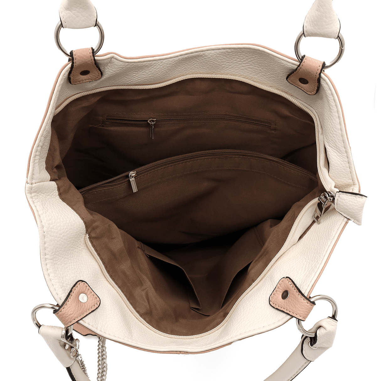 Zsák fazonú nagy női táska – rózsaszín