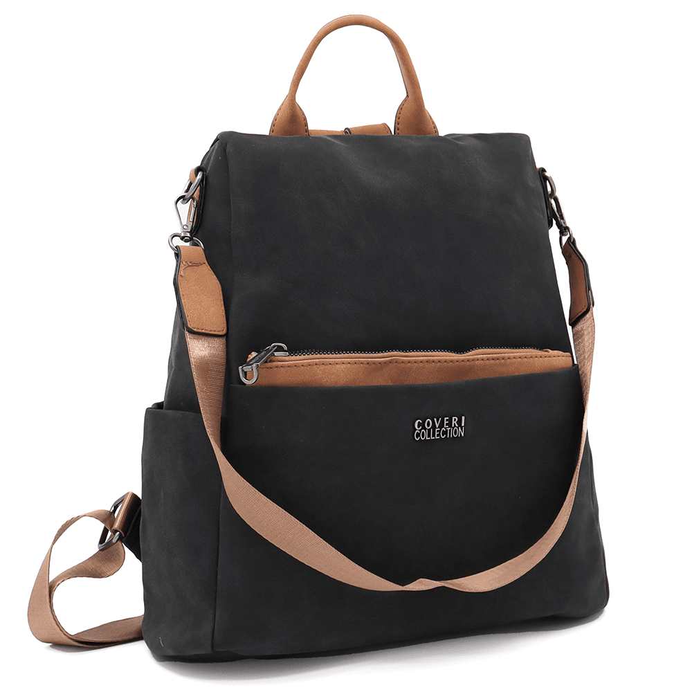 2 az 1-ben - Női hátizsák és táska Elenor - fekete