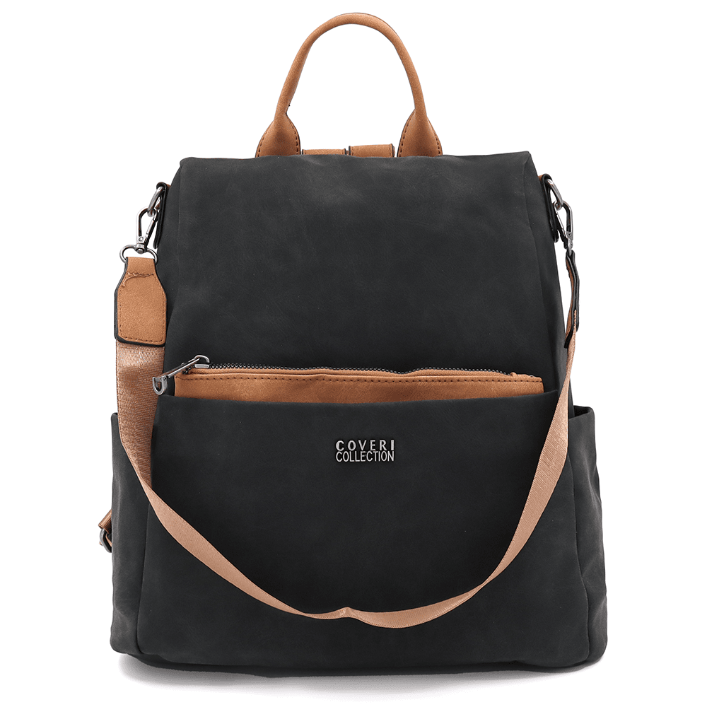 2 az 1-ben - Női hátizsák és táska Elenor - fekete