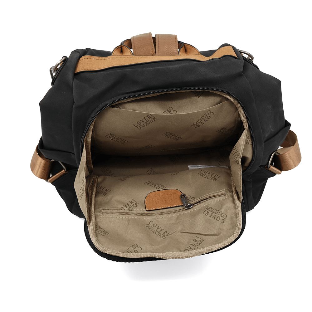 2 az 1-ben - Női hátizsák és táska Elenor - fekete