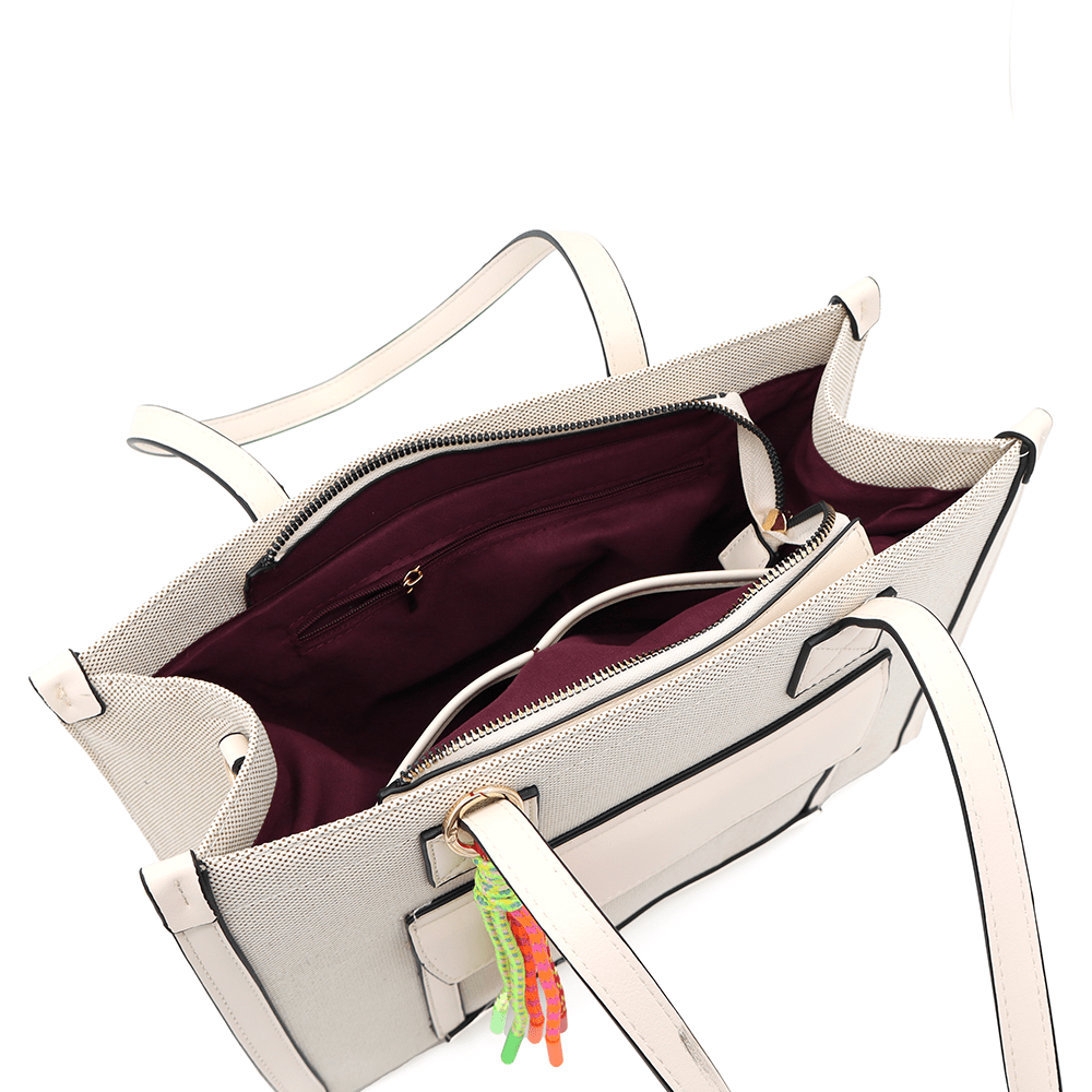 Érdekes női táska Yana - bézs