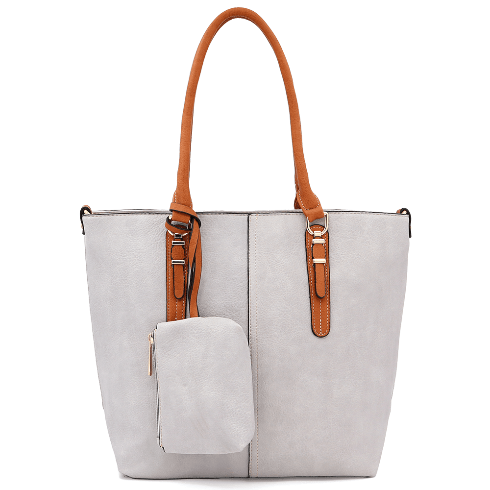 Női táska Amelia függő pénztárcával - szürke