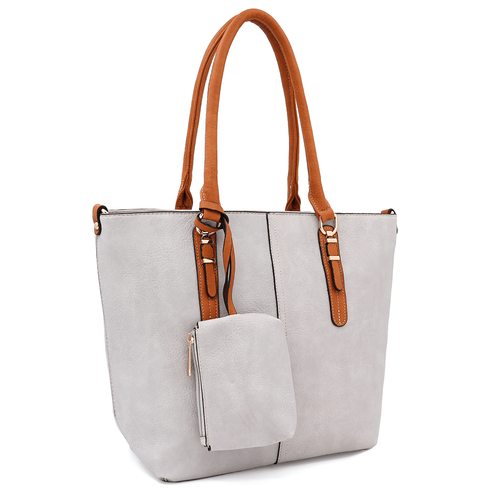 Női táska Amelia függő pénztárcával - szürke