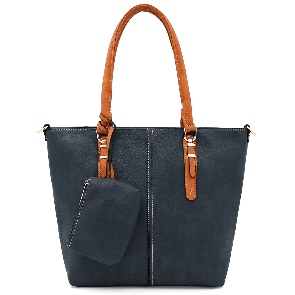 Női táska Amelia függő pénztárcával - sötétkék