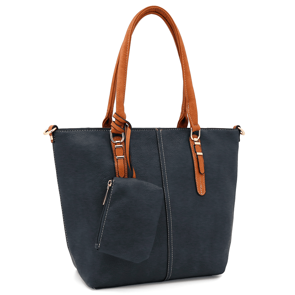 Női táska Amelia függő pénztárcával - sötétkék