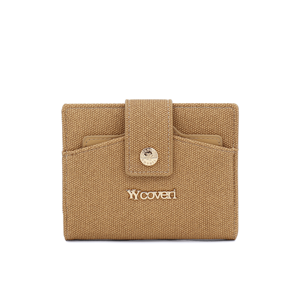 Női pénztárca levehető kártyatartóval - barna