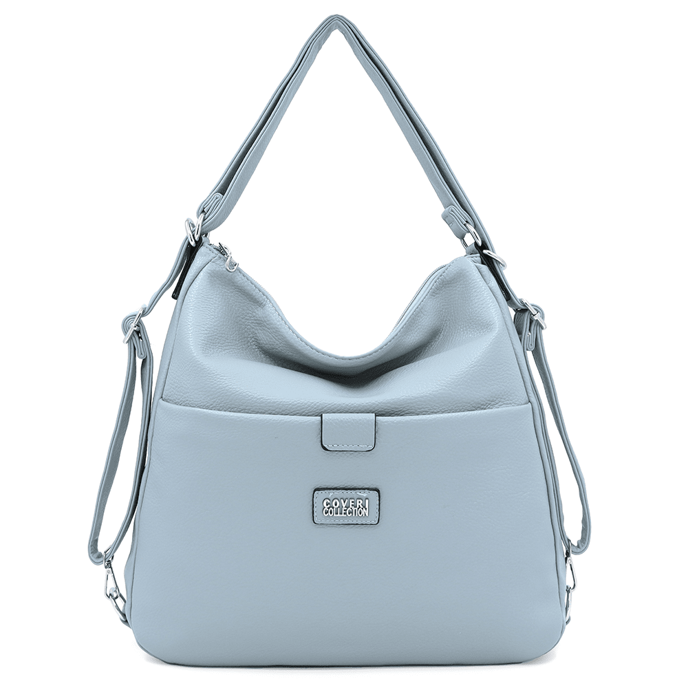 2 az 1-ben - Nagy táska és hátizsák Mila - világoskék