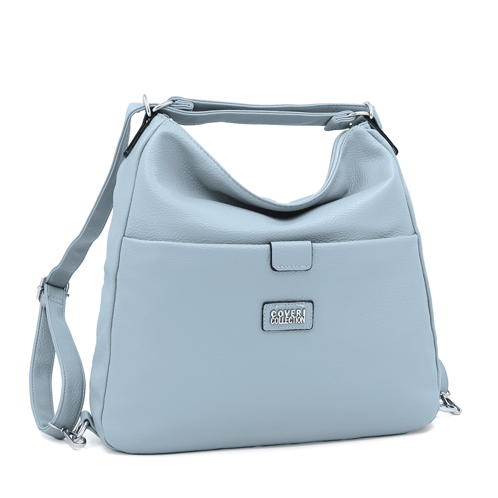 2 az 1-ben - Nagy táska és hátizsák Mila - világoskék