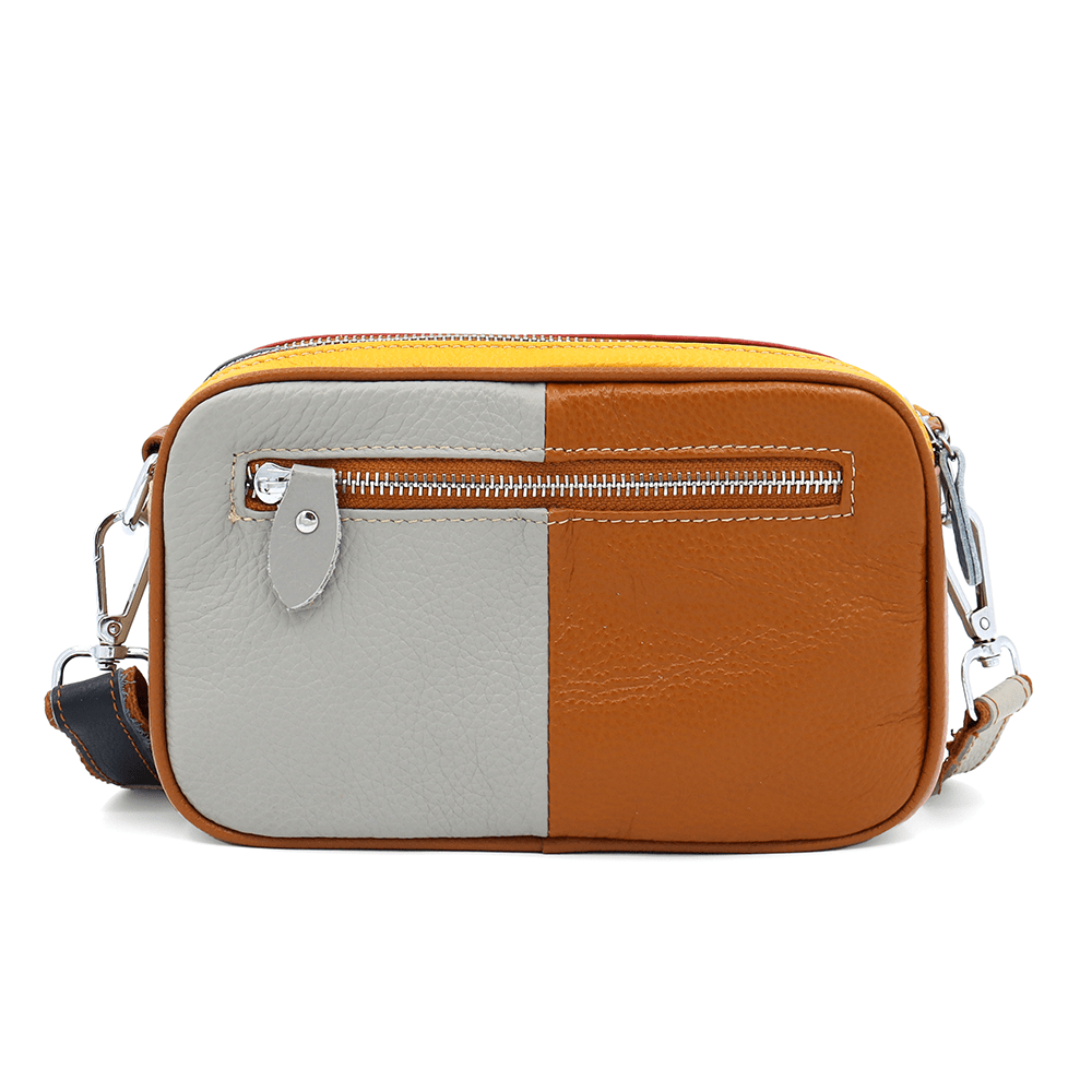 Italina természetes bőr válltáska