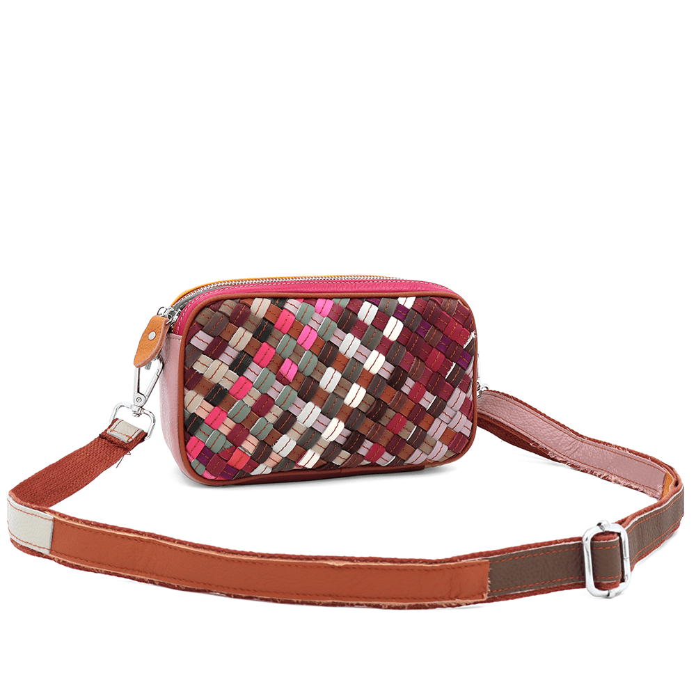 Italina természetes bőr válltáska