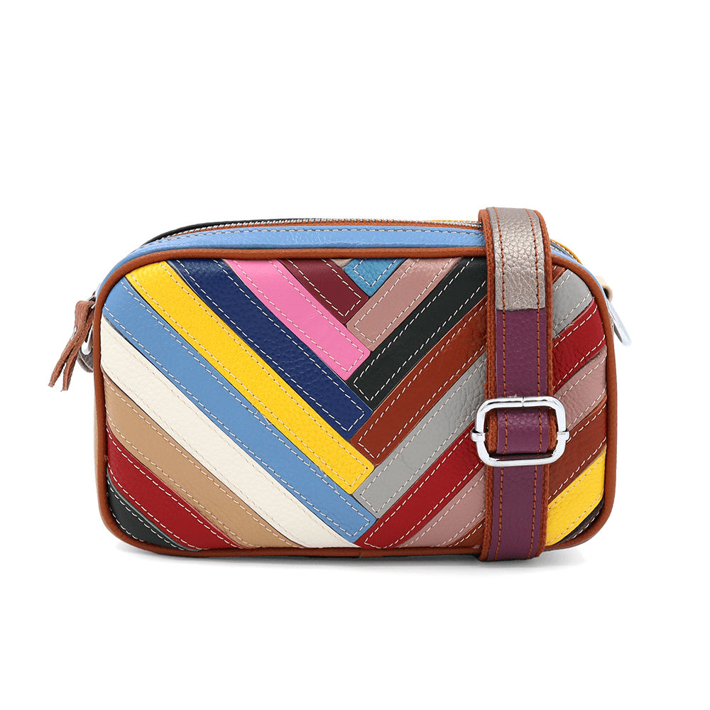 Italina természetes bőr válltáska