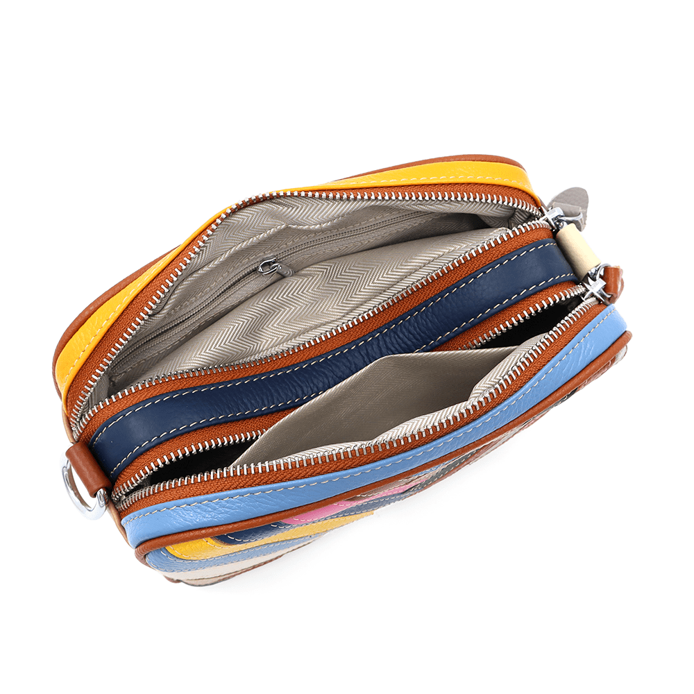 Italina természetes bőr válltáska