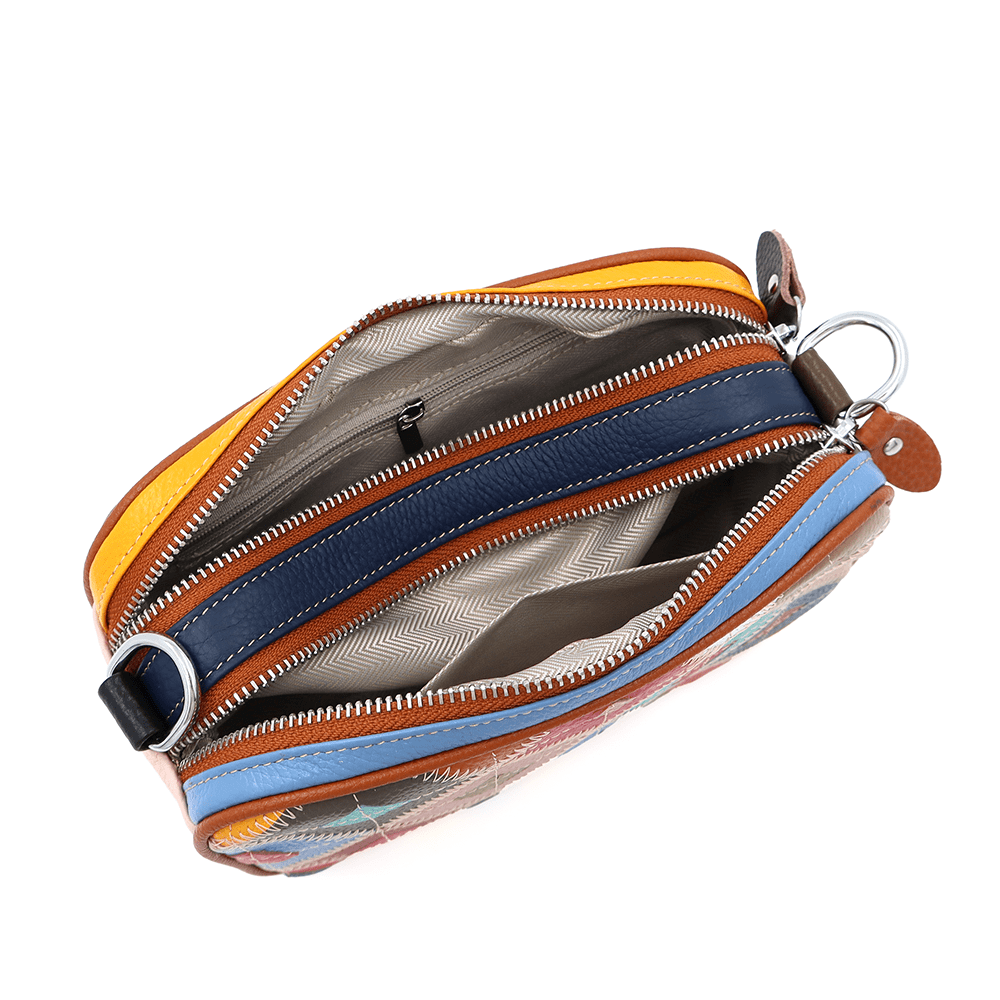 Italina természetes bőr válltáska