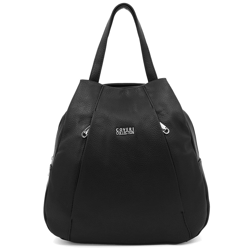 2 az 1-ben - Edita hátizsák és táska - fekete