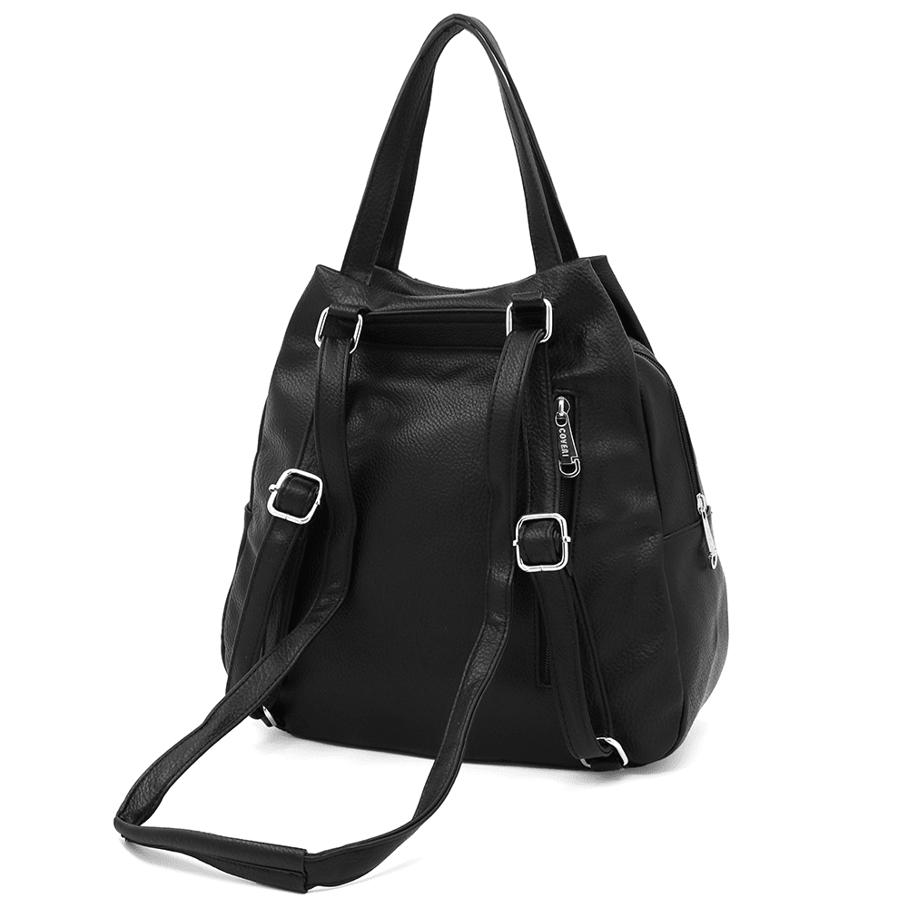 2 az 1-ben - Edita hátizsák és táska - fekete