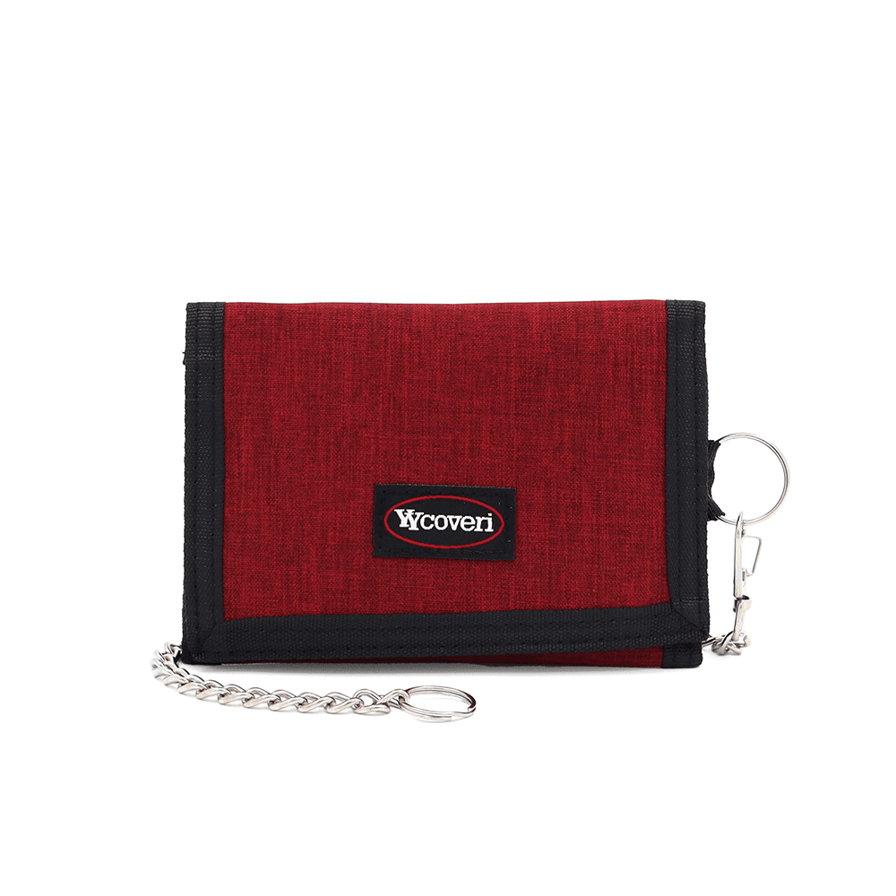 Unisex pénztárca kulcstartóval - piros