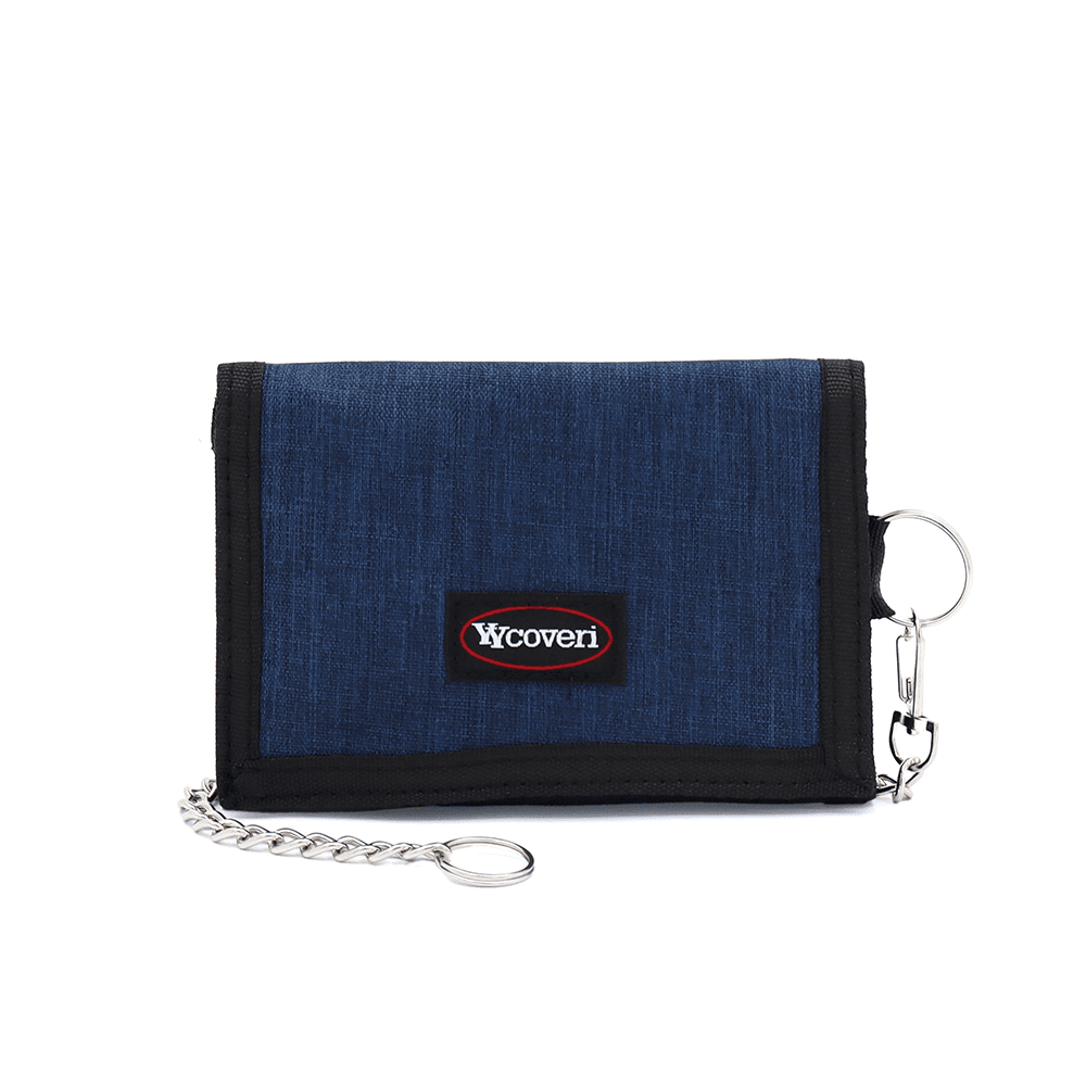Unisex pénztárca kulcstartóval - sötétkék