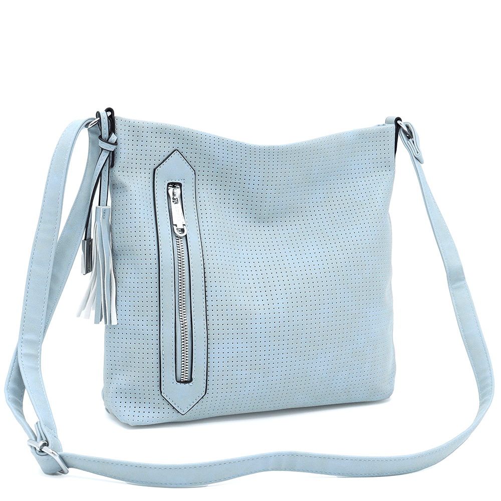 Női válltáska - világoskék