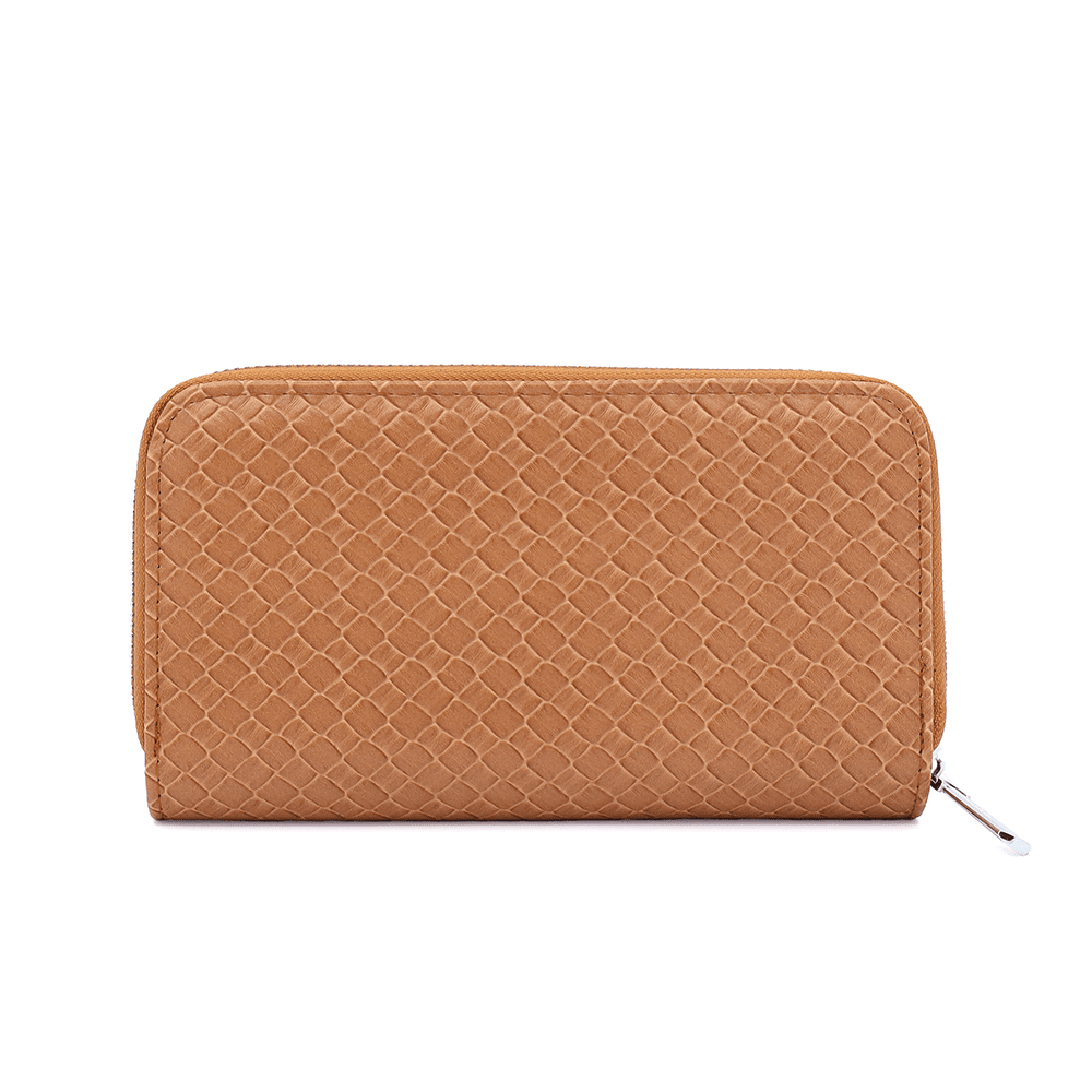 Nagy női pénztárca - cserépbarna