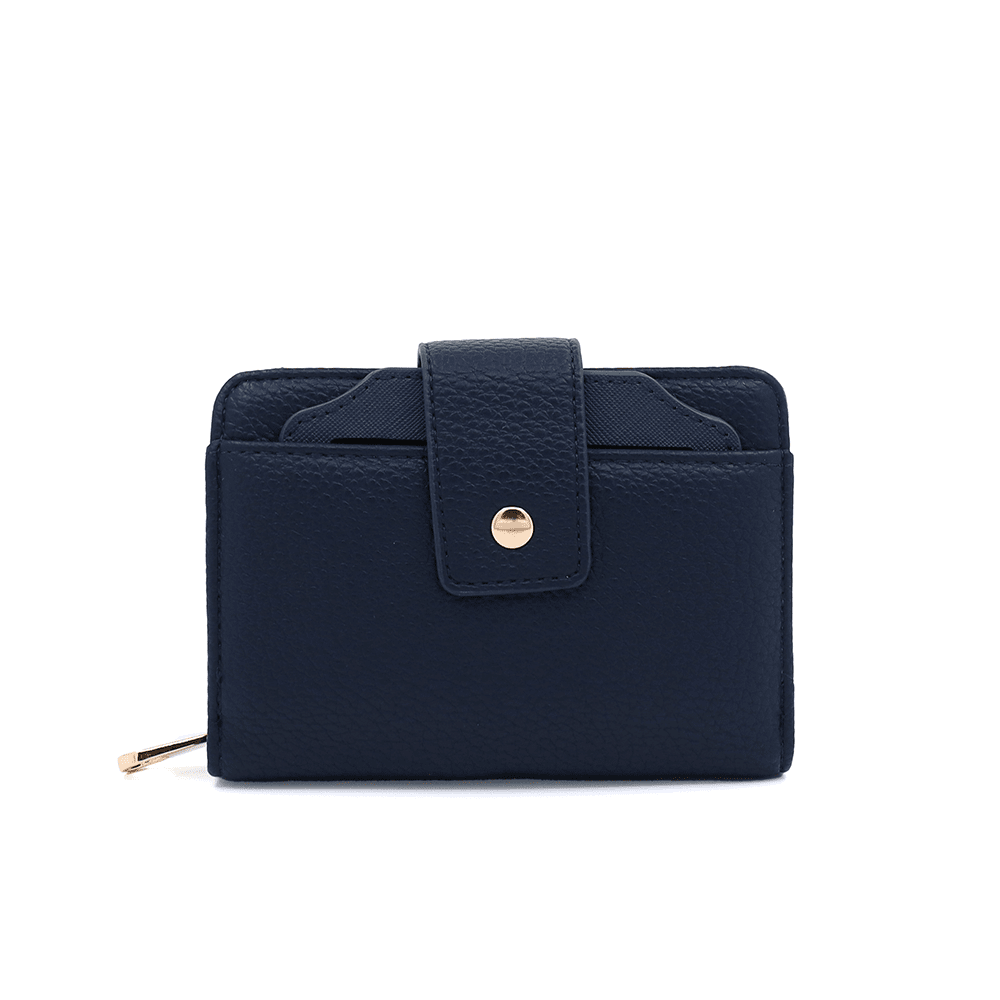 Női pénztárca levehető kártyatartóval - sötétkék