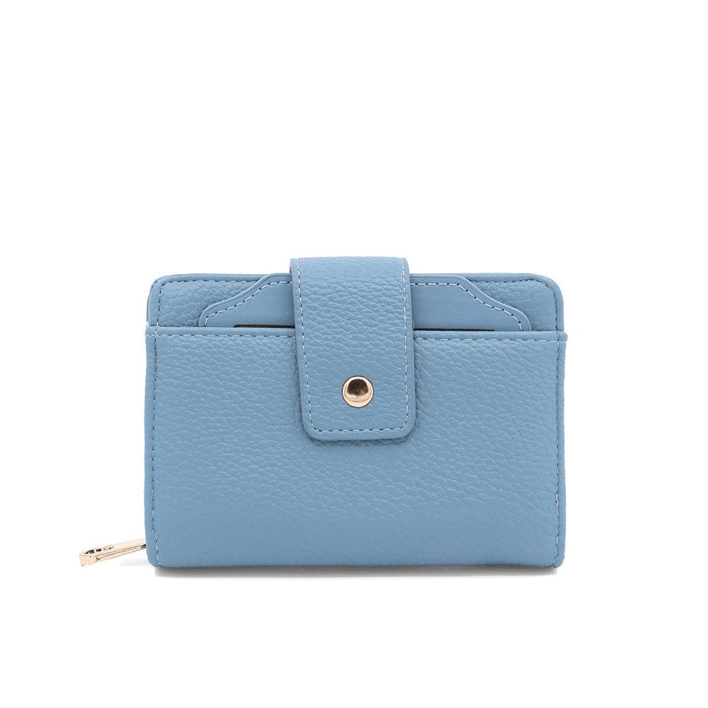 Női pénztárca levehető kártyatartóval - kék