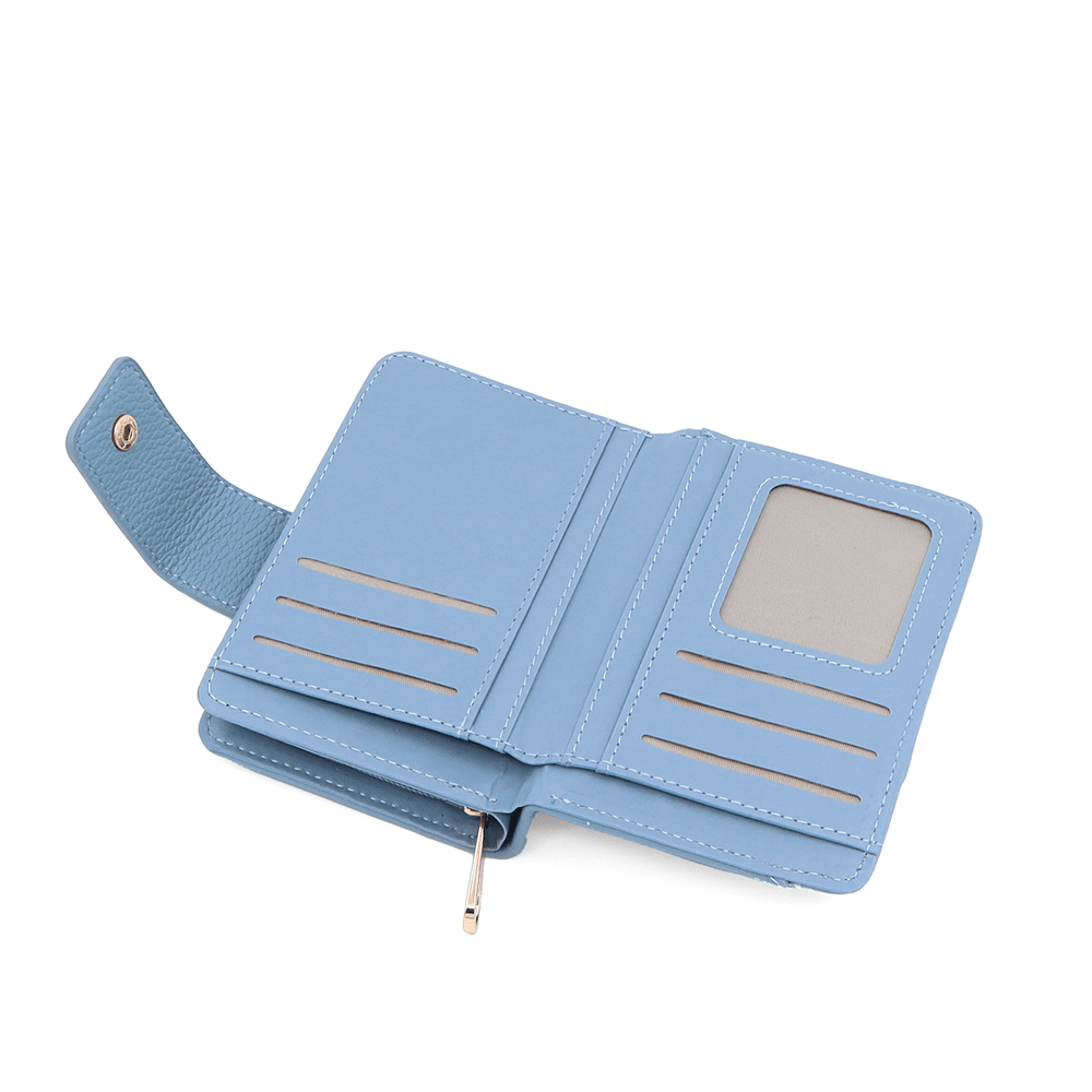 Női pénztárca levehető kártyatartóval - kék