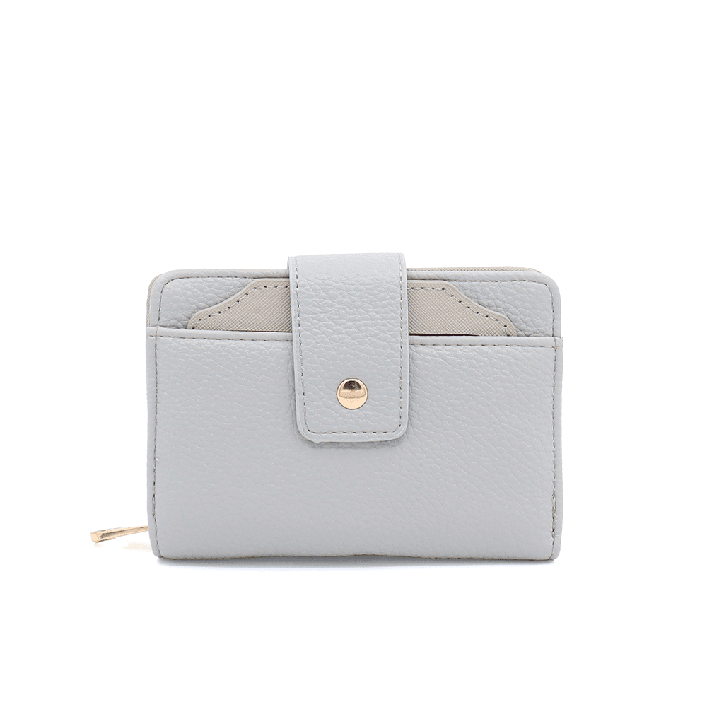 Női pénztárca levehető kártyatartóval - világosszürke