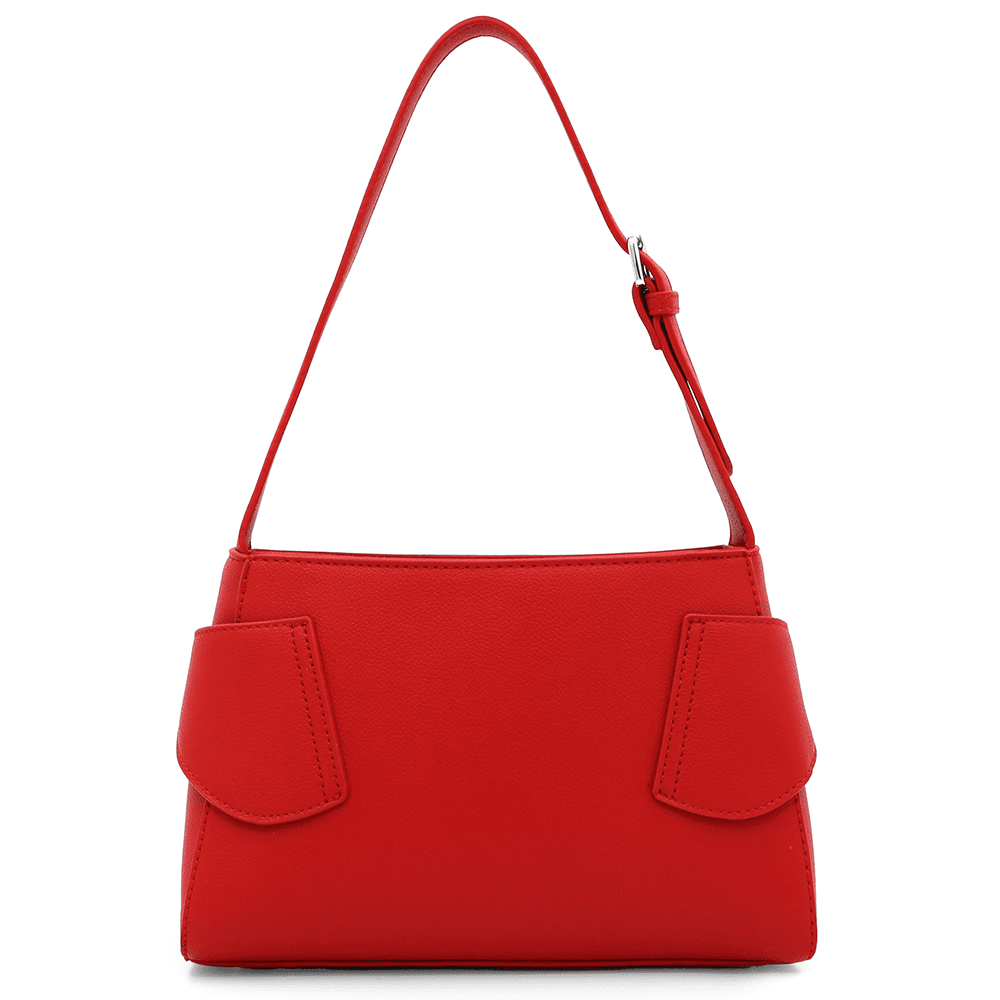 Diana & Co - Női válltáska virágmintával - piros