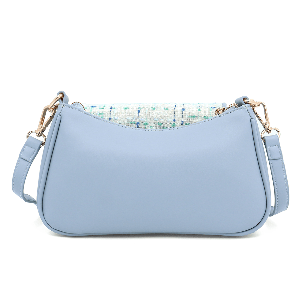 Diana & Co - Női válltáska buklé részletekkel - kék